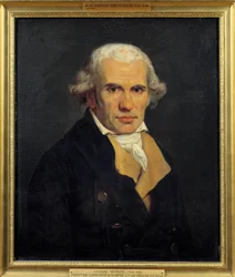 フランスの数学者、ペリュース伯爵ガスパール・モンジュ（1746～1818）の肖像。ジャン=バティスト・モーゼス（1784-1844）による絵画。