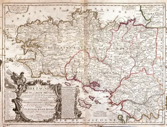 ブルターニュ(フランス)の地図