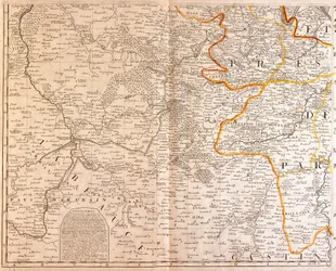 イル・ド・フランスの南西部の地図