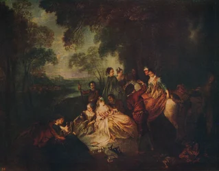FêteChampetre、c1722、c1915