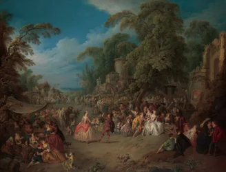 ブゾンでのフェア、ca。 1733年。