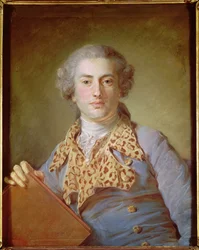 ジャン・ジョルジュ・ノベールの肖像（1727-1810）、1764（紙にパステル）