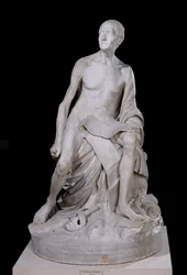 ヴォルテールの座った像（1694-1778）1776（大理石）