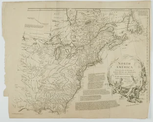 リチャードウィリアムシールによって彫刻された北米、1752