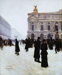 オペラの外、パリ、1879