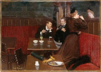 カフェの3人の人物 1890年頃 油彩・カンヴァス