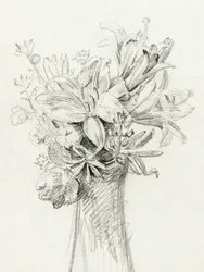 花瓶に生けた花