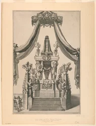 オーストリアのマリア・テレジアのカタファルク、ノートルダム、パリ