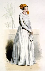 カイエンヌのクレオール人女性、1850年頃（エングレーヴィング）