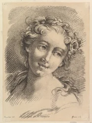 女性の頭、1748-69