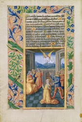 ラットさんQvI126 f.45vルイスドルレアンの時間の書からの祈るジュディス、1490