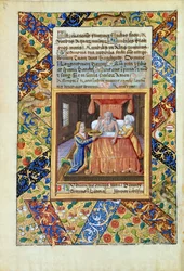 ラットさんQvI126 fol.19v Isaac blessing Jacob、Book of Hours of Louis d&39;Orleans、1490