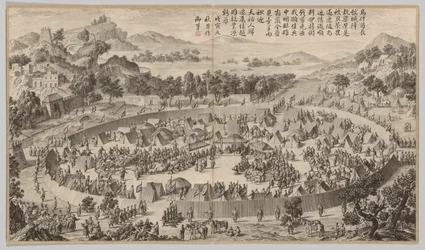 市を降伏している首長ウシェ...、c。 1765-1774、1758年の詩。
