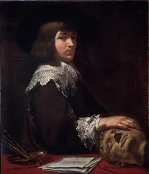 「オートポートレート」（自画像）ジャン・ダレ（1615-1668）による絵画、1636年エルミタージュ美術館、サンクトペテルブルク（サンクトペテルブルク）