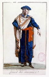 1795年、フランス国家評議会メンバーの制服。