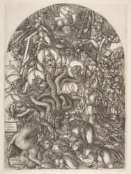 Apocalypse.ndの7つの頭と10つの角を持つ獣