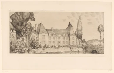 水上の城の眺め Vue du château de Villaines