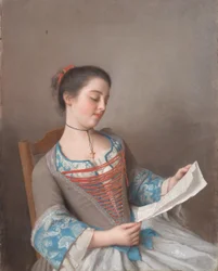 イタリア語： La bella lectora
フランス語：La liseuse