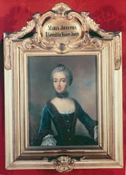神聖ローマ皇帝ヨーゼフ2世（1741-90）の2番目の妻、バイエルンのマリア・ヨーゼファ