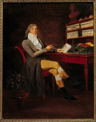 フランスの政治家、シャルル・モーリス・ド・タレーラン・ペリゴール（1754 - 1838）の肖像。画 ジャン・フランソワ・ド・ガルネレイ（1755～1837）。