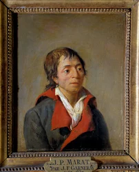 Jean-Paul Marat (1743-1793) の肖像、医師、「L