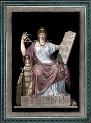 Equality - Jean Francois (Jean-Francois) Janinet (1752-1814) の彫刻 - Allegorie de l