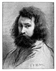 ジャンフランソワミレー、19世紀フランスの画家、1900年。
