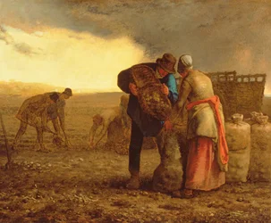 ジャガイモの収穫、1855年