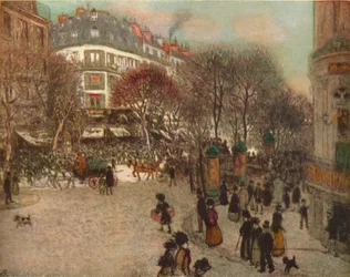 Boulevard Des Italiens、パリ、c1908