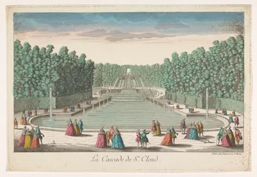 サンクルー城の庭園のカスケードの眺め La cascade de St. Cloud (オブジェクトのタイトル)