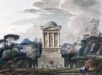 ポルタヴァの噴水のデザイン、1807
