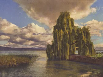 スイス：チューリッヒ湖畔（カラー写真）