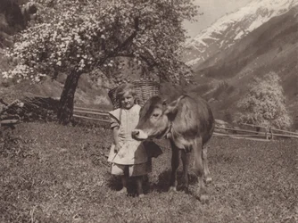 スイス: 若い世代 (白黒写真)