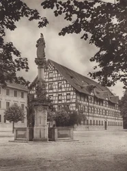 スイス: ヴィンタートゥール、古い兵舎 (b/w 写真)