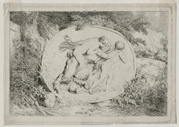 バッカナレス：Nymph Astride a Satyr、1763