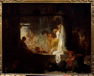 Jean HonoreFragonardによるLesblechisseusesの絵画