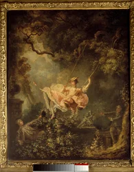 エスカーポレット」。ジャン・オノレ・フラゴナール（1732-1806）の絵画