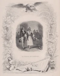 ベランジェの歌に出てくる人々の娘、1829年。