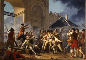 1790年8月31日、ナンシー事件で、若いデジルの英雄的な勇気、1794