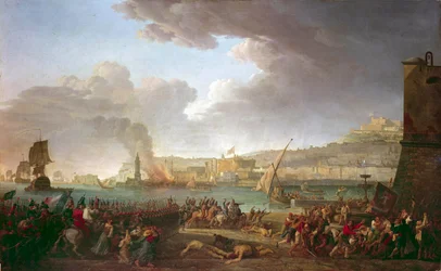 シャンピオネ将軍率いるフランス軍のナポリ入城 1月21日