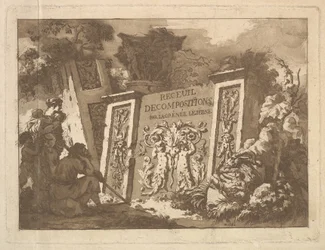 1782年に出版されたLagrenée Le JeuneのRecueil de Compositions Collection of Compositio...より、正面図。