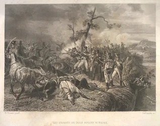 1812 年 7 月 25 ～ 26 日のオストロフノ近郊でのロシア軍とフランス騎兵隊の戦い