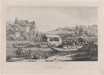 1805 年、ソーヌ川での教皇ピウス 7 世。