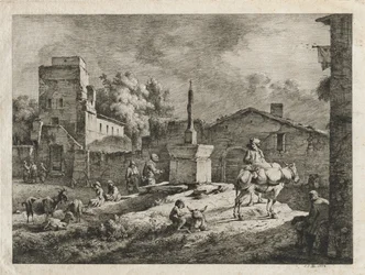 聖アンデオルの眺め、1774年。