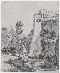 Breenbergの後の滝、1764年。