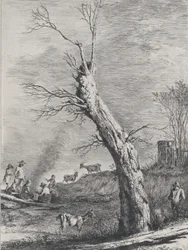 1795 年、サン シャモンで描かれた絵の後の冬。