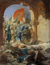 1453年5月29日、コンスタンチノープルへのモハメッド2世（1432-81）の侵入、1876年