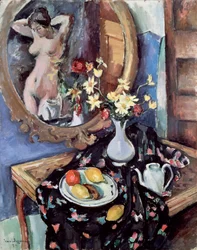 鏡のある静物、1912