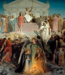 詳細アウグストゥスの世紀、中央の詳細：ナチビト。ジャン・レオン・ジェローム（1824-1904）の絵画