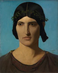 イタリア人女性の頭